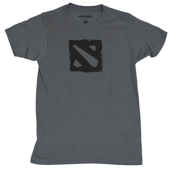 DOTA 2 Mens T-Shirt - Square Painted Box Logo - Picture 1 of 3